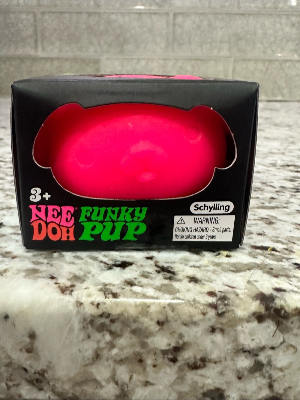 NeeDoh Funky Pup Stress Toy - Bright Pink